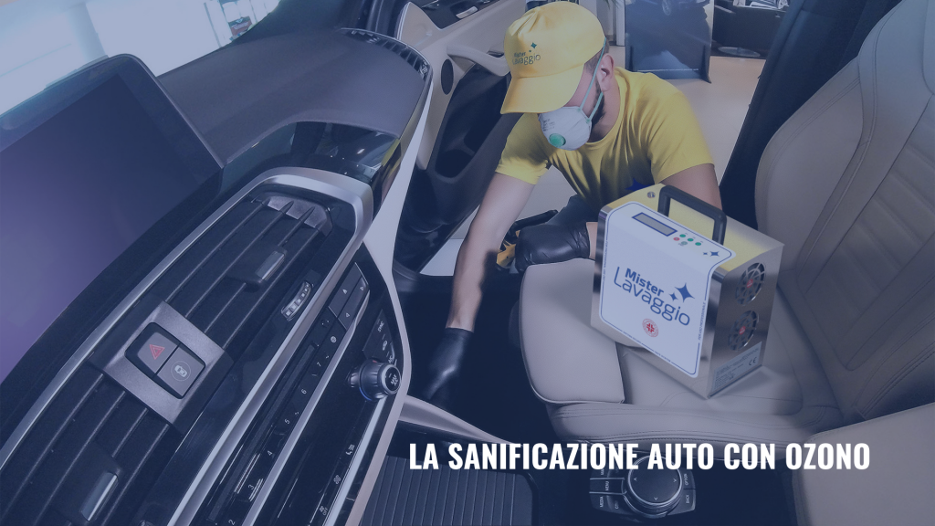 sanificazione auto con ozono mister lavaggio_