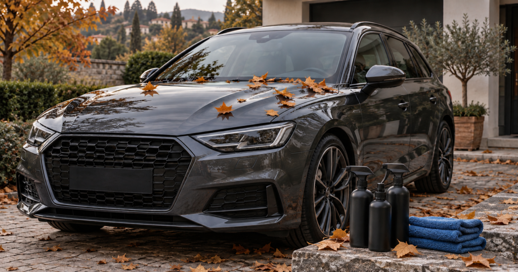auto in autunno